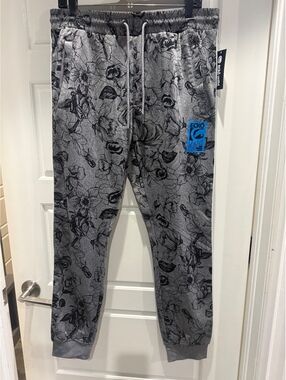 NWT Ecko Unltd Men's Grey Floral Print Jogger Sweatpants Size M